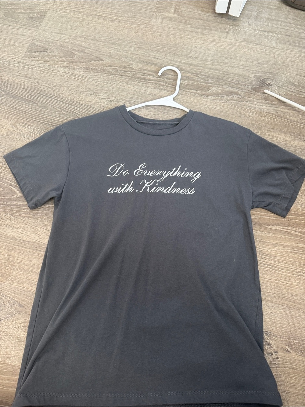 Grayson Threads Black Tee with White Script - "Do Everything with Kindness"